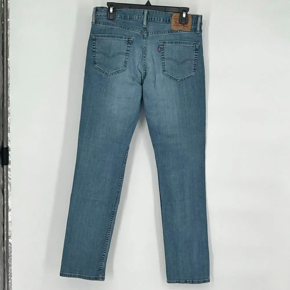 LEVI’S Men’s 511 Slim Fit Jeans W32 Straight Leg Blue‎ Stretch Denim Medium Wash